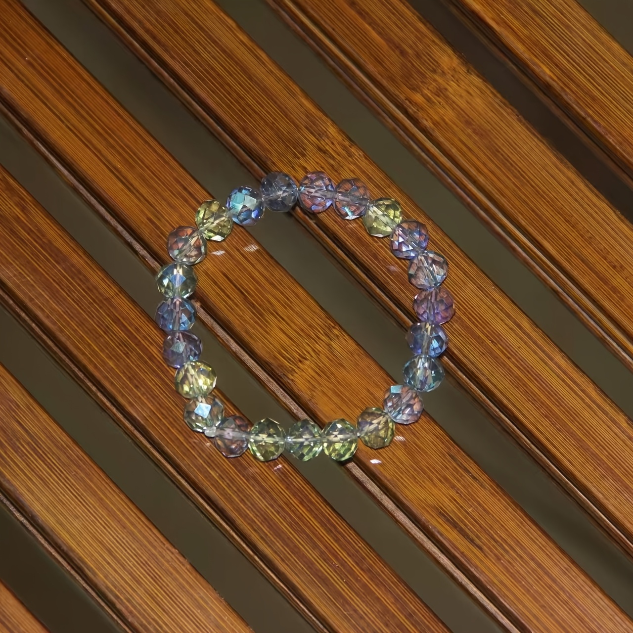 Bohemian Style Crystal Bracelet Multicolor Gemstone Bangle